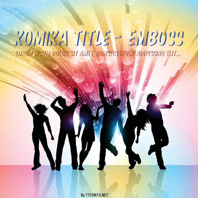Komika Title - Emboss example