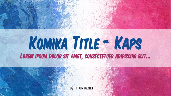 Komika Title - Kaps example