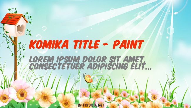 Komika Title - Paint example