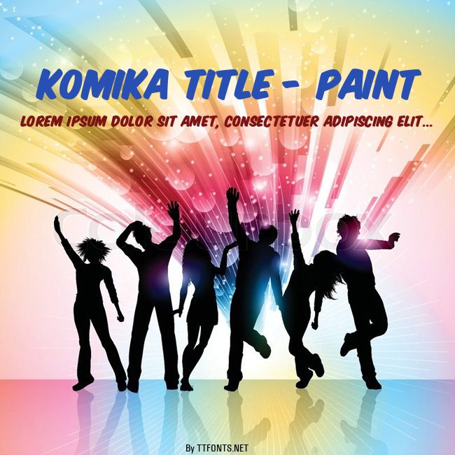 Komika Title - Paint example