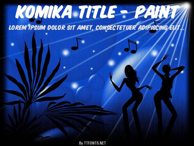 Komika Title - Paint example