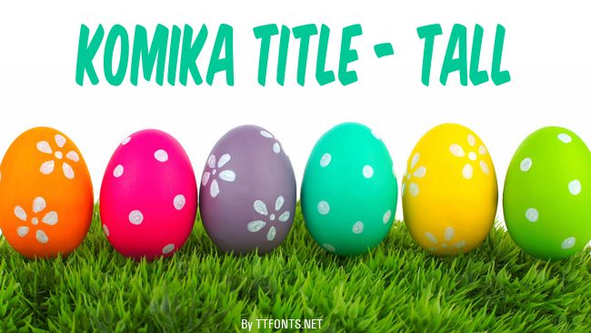 Komika Title - Tall example