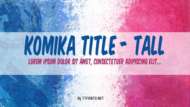 Komika Title - Tall example