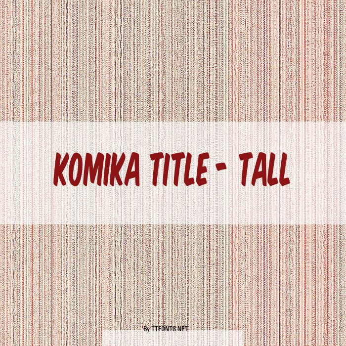 Komika Title - Tall example