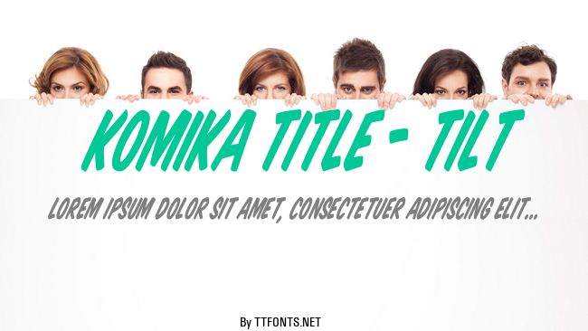 Komika Title - Tilt example