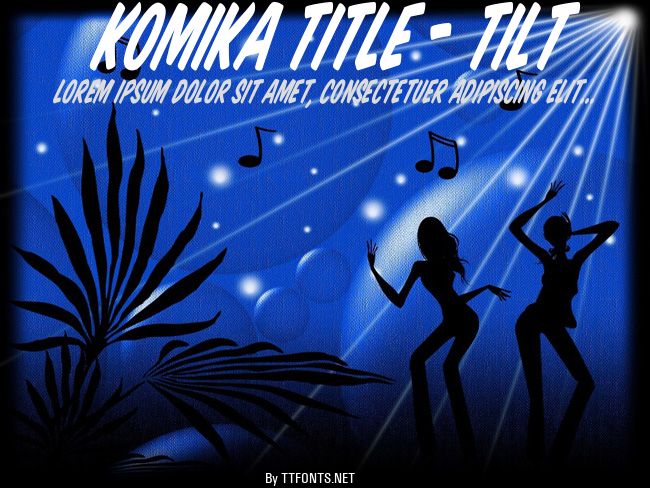 Komika Title - Tilt example
