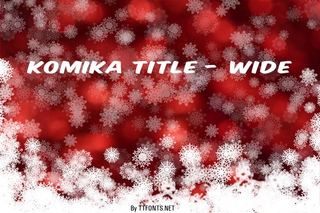 Komika Title - Wide example