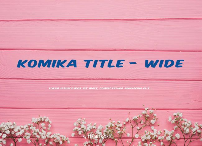Komika Title - Wide example
