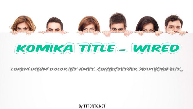 Komika Title - Wired example