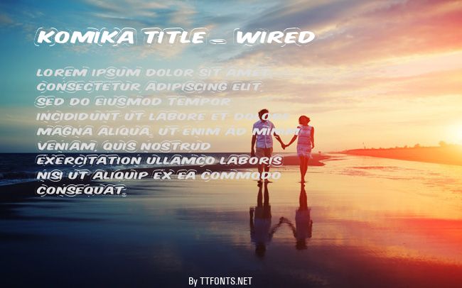 Komika Title - Wired example