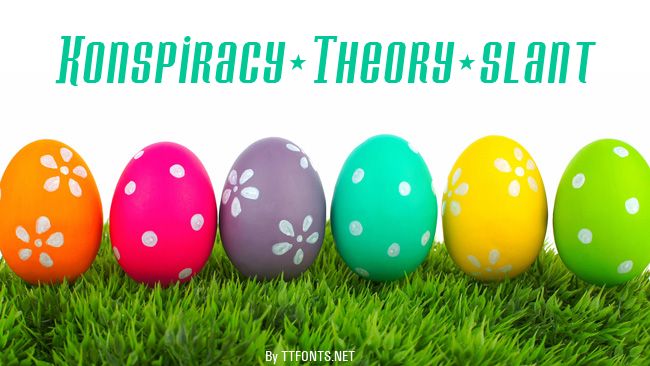 Konspiracy Theory slant example