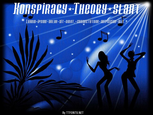 Konspiracy Theory slant example