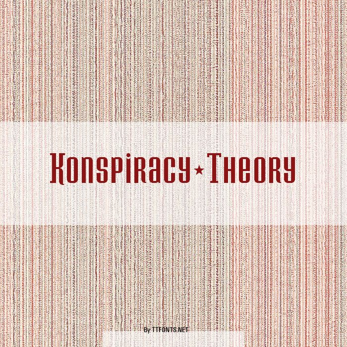 Konspiracy Theory example