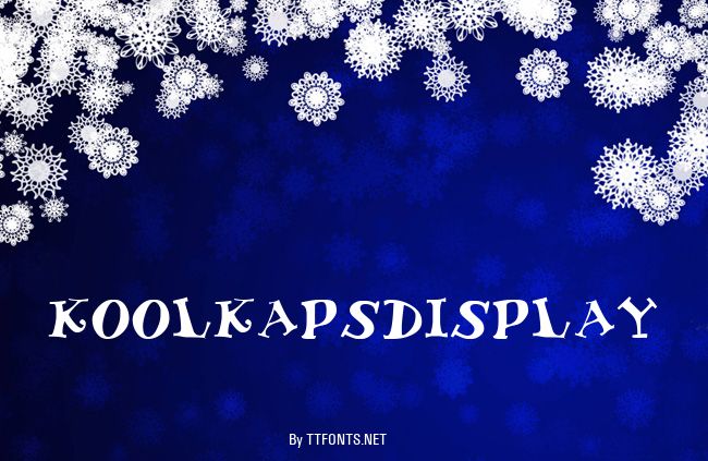 KoolKapsDisplay example