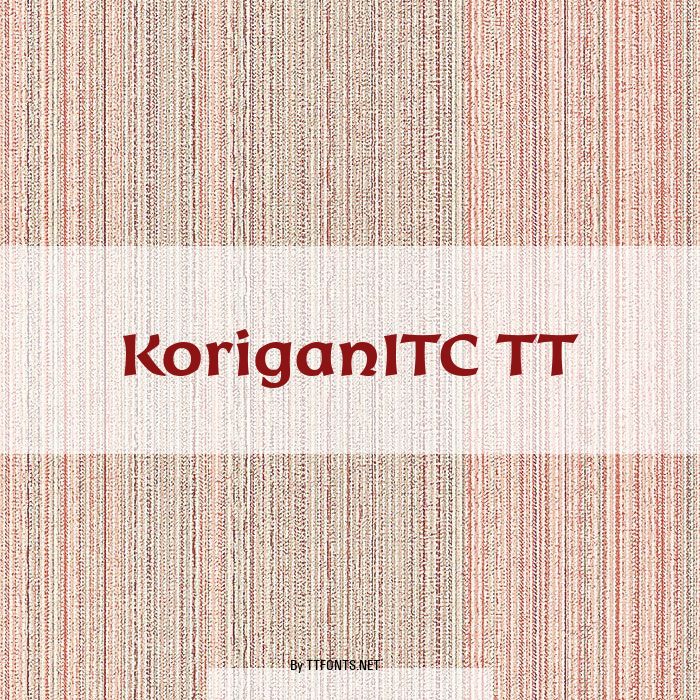 KoriganITC TT example