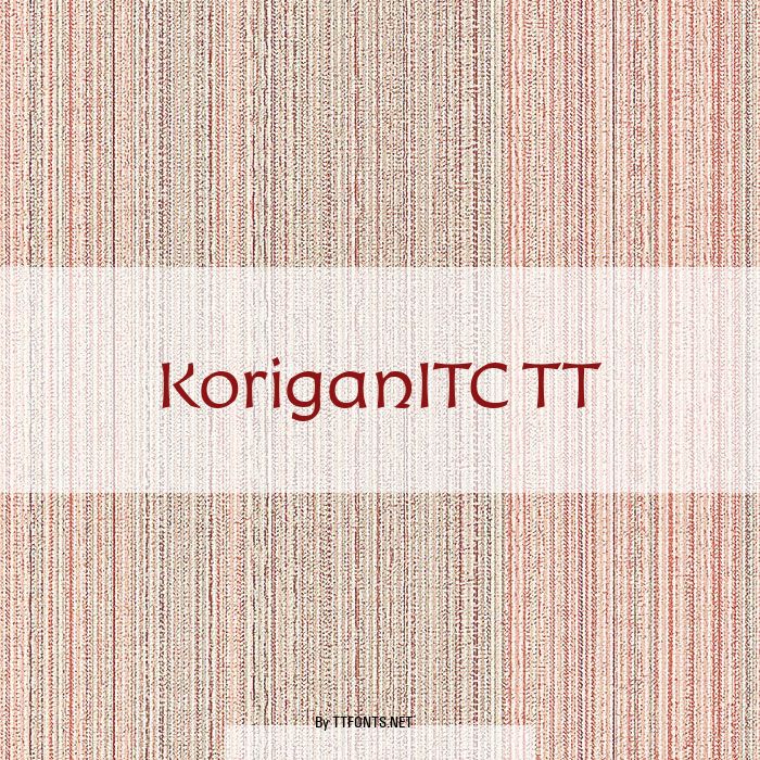 KoriganITC TT example