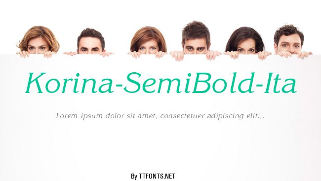 Korina-SemiBold-Ita example