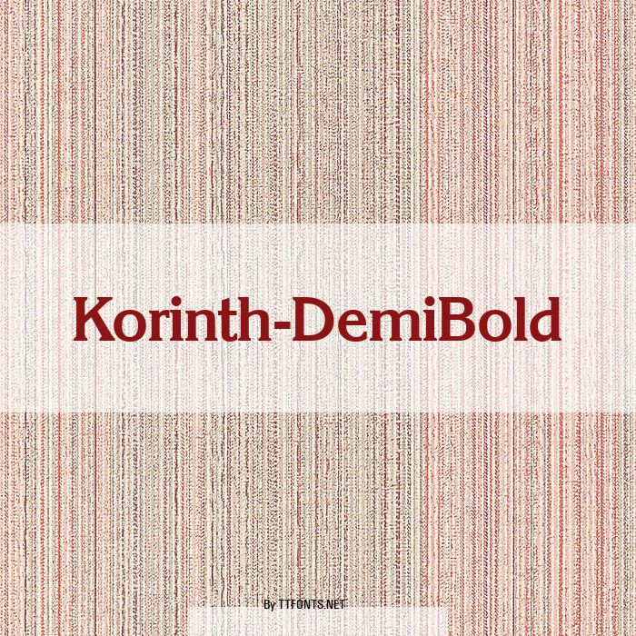 Korinth-DemiBold example