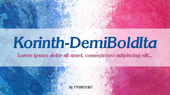 Korinth-DemiBoldIta example