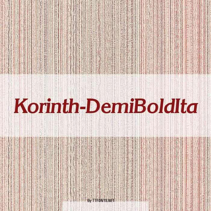 Korinth-DemiBoldIta example