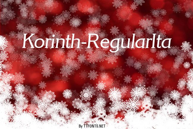 Korinth-RegularIta example