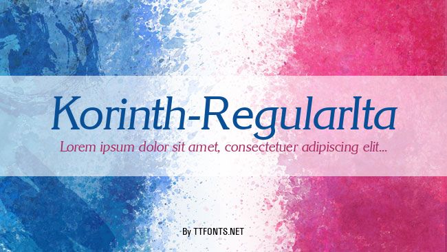 Korinth-RegularIta example