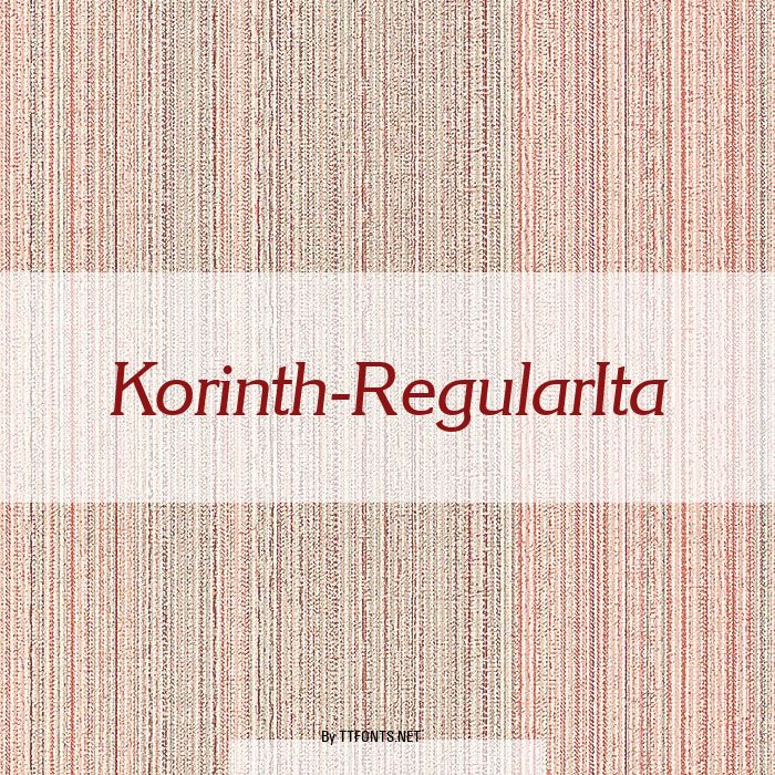 Korinth-RegularIta example