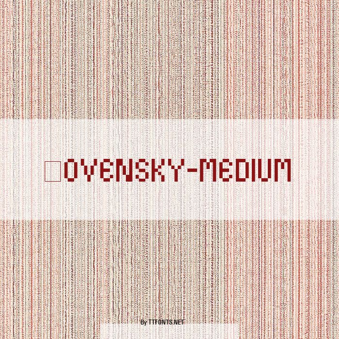 Kovensky-medium example
