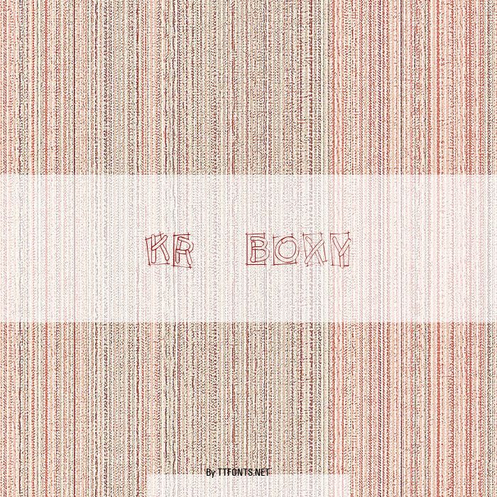 KR Boxy example