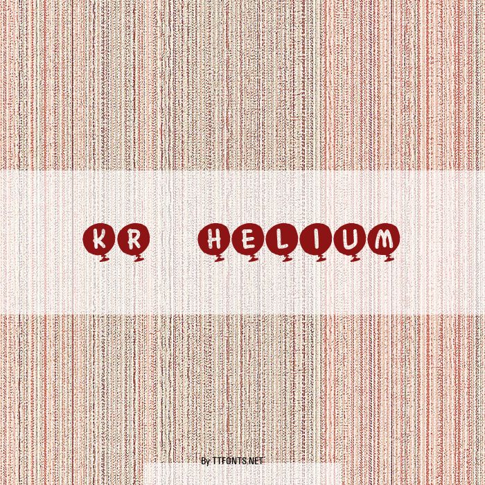 KR Helium example