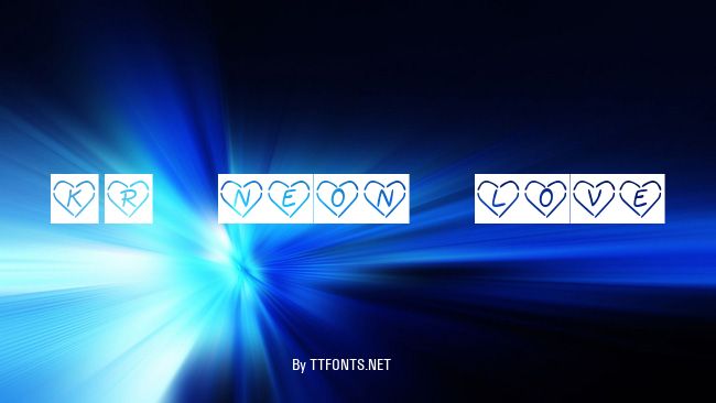 KR Neon Love example
