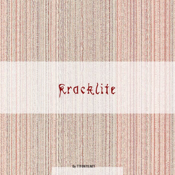 Kracklite example