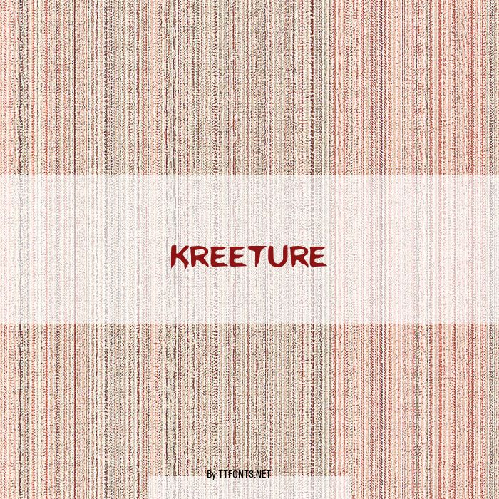 Kreeture example