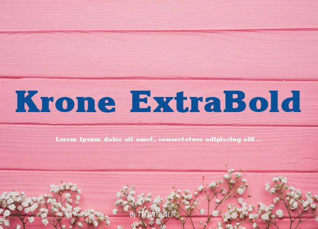 Krone ExtraBold example