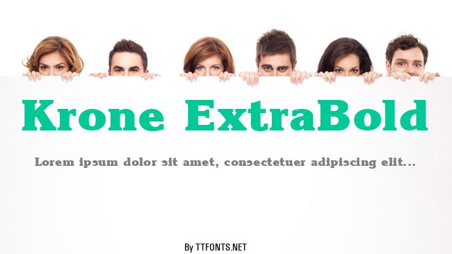 Krone ExtraBold example