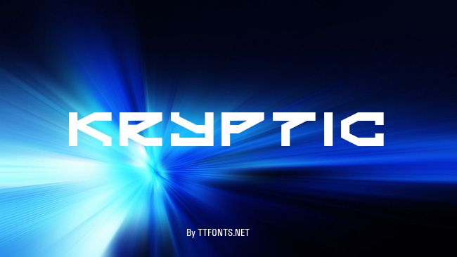 Kryptic example