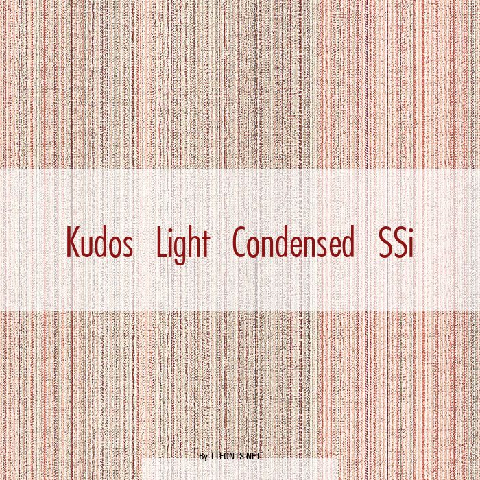 Kudos Light Condensed SSi example