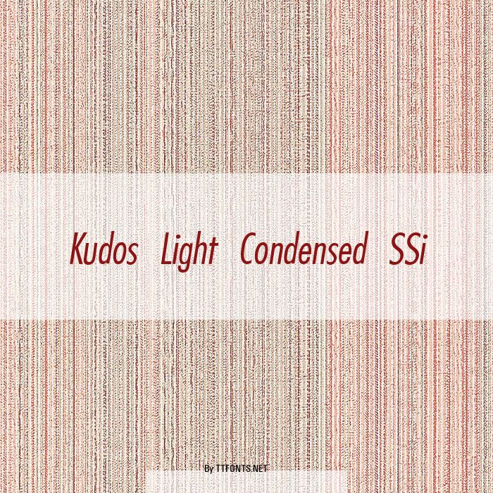 Kudos Light Condensed SSi example