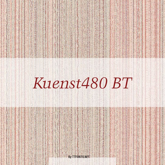 Kuenst480 BT example