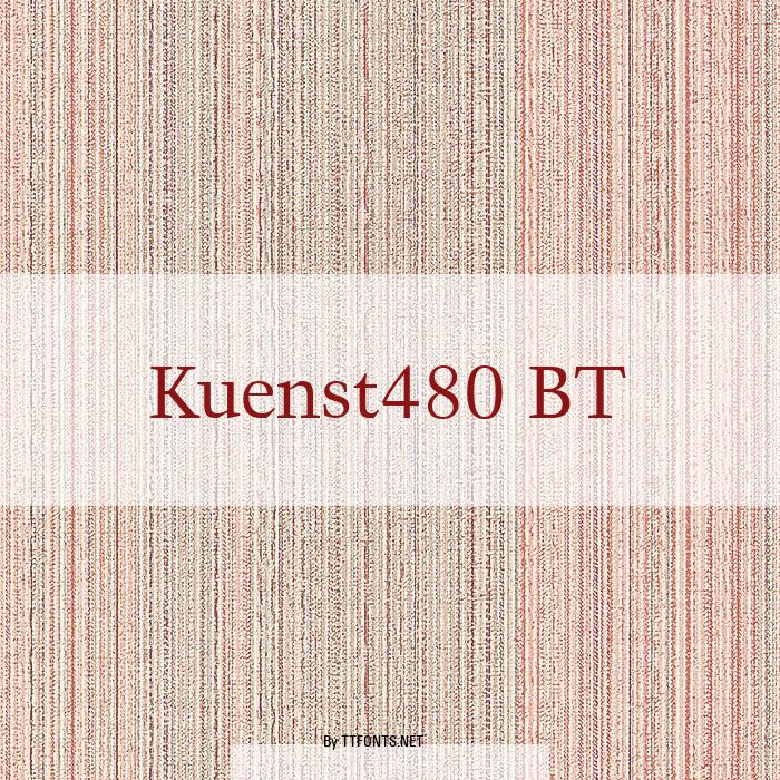 Kuenst480 BT example