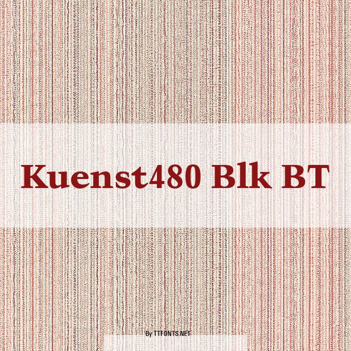 Kuenst480 Blk BT example