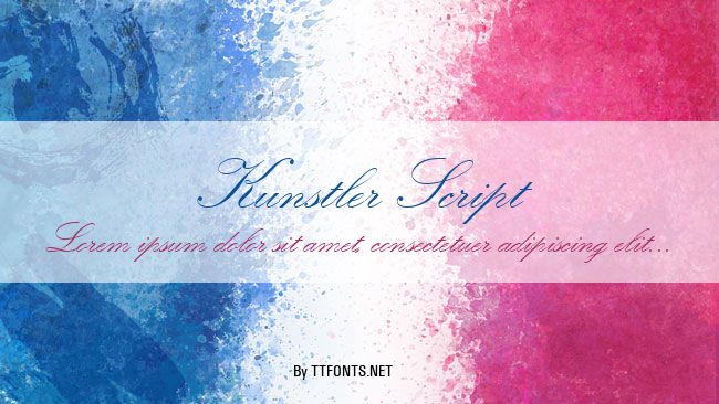 Kunstler Script Regular Truetype Font