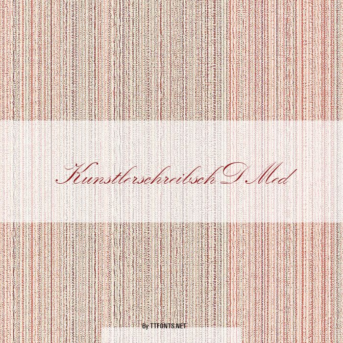 KunstlerschreibschDMed example