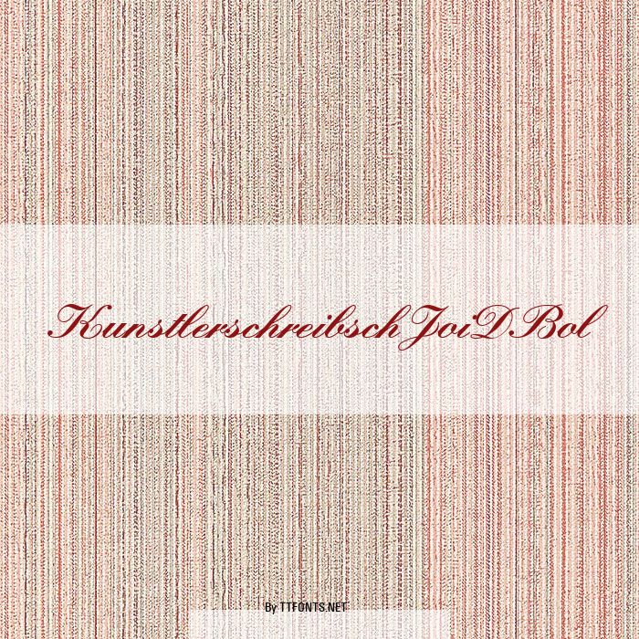 KunstlerschreibschJoiDBol example