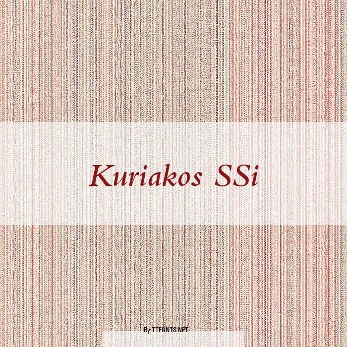 Kuriakos SSi example