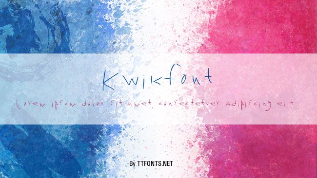 Kwikfont example