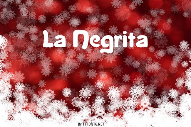 La Negrita example