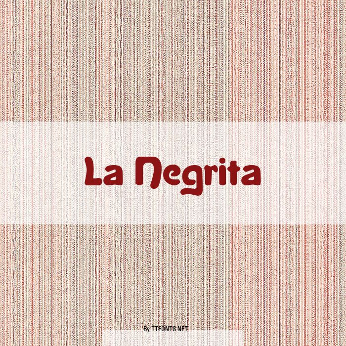 La Negrita example