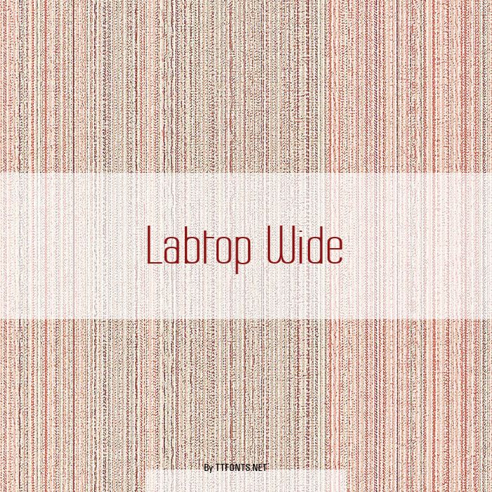 Labtop Wide example