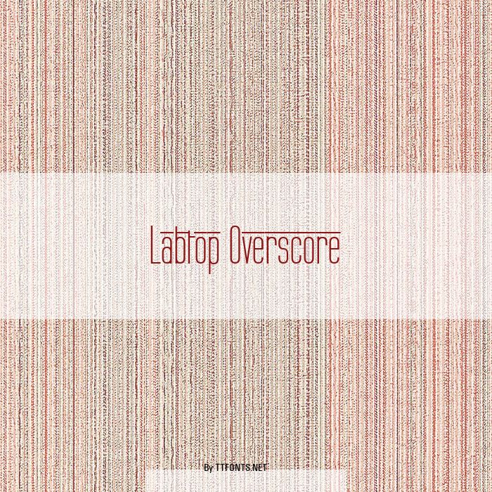 Labtop Overscore example